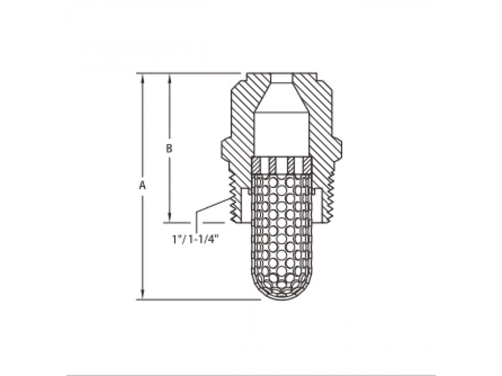 Heavy velocity directional spray nozzle S12-45